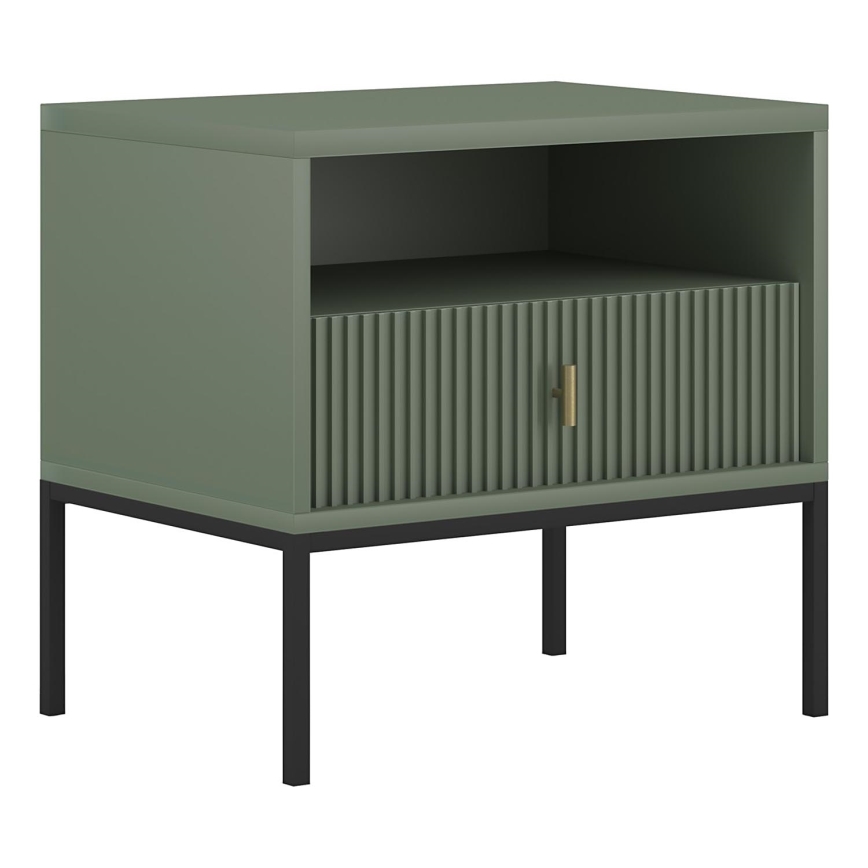 Comodino SUE verde/nero
