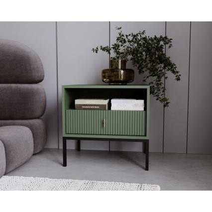 Comodino SUE verde/nero