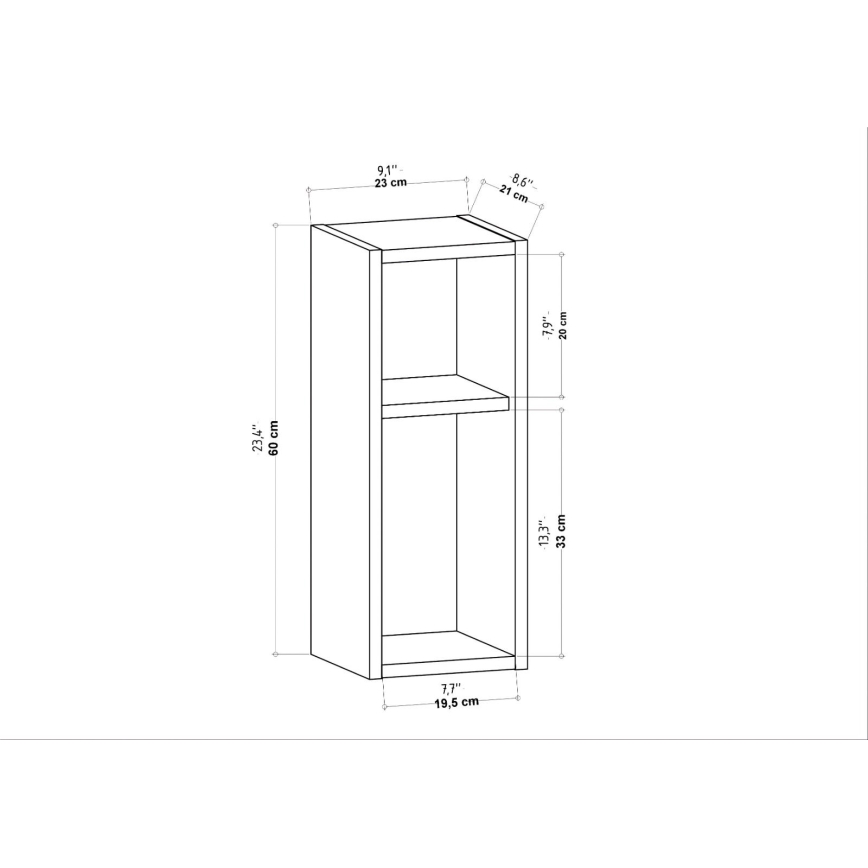 Comodino TILMO antracite