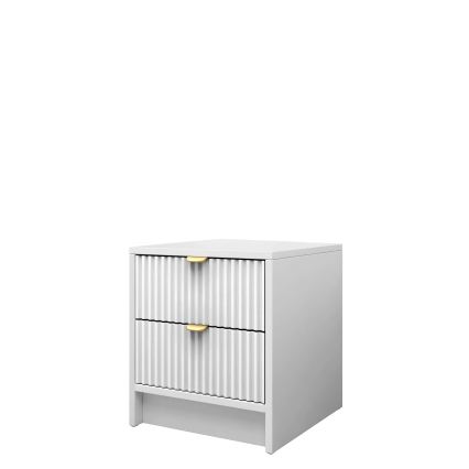 Comodino TIRENO 35x40 cm bianco