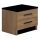 Comodino TOD rovere craft/nero