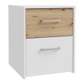 Comodino URO rovere artisan/bianco