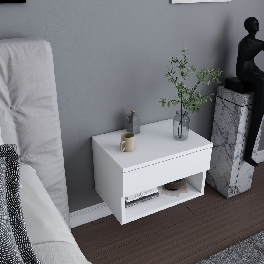 Comodino VETRA bianco
