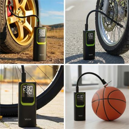 Compressore digitale tascabile 5V 8000 mAh nero