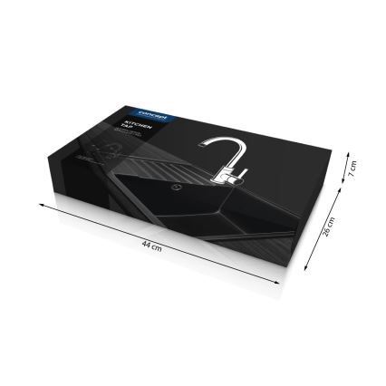 Concept BDG3334WH - Miscelatore per lavello 33,5 cm granito/bianco