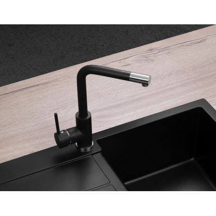 Concept BDG4327BC - Miscelatore per lavello 27,3 cm granito/nero
