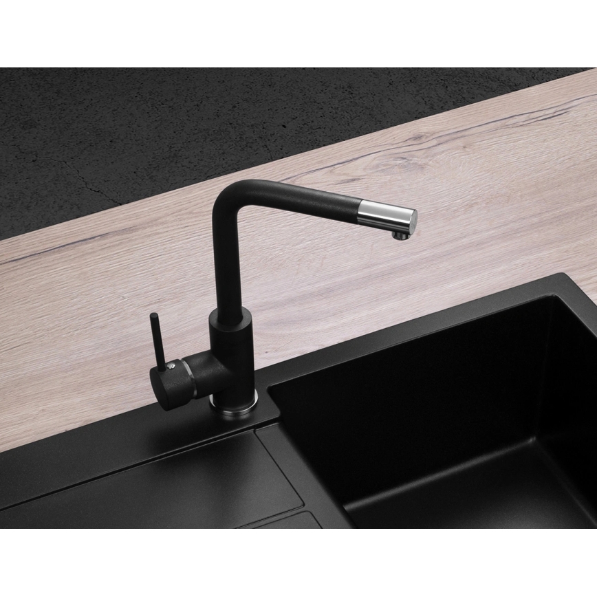 Concept BDG4327BC - Miscelatore per lavello 27,3 cm granito/nero