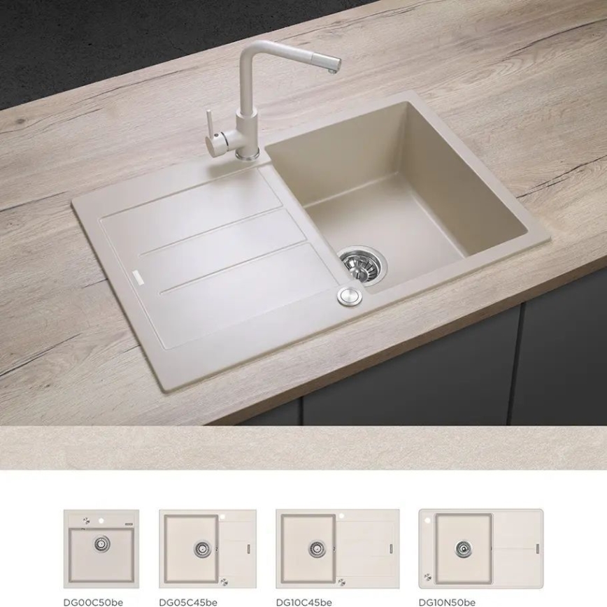 Concept BDG4327BE - Miscelatore per lavello 27,3 cm granito/beige