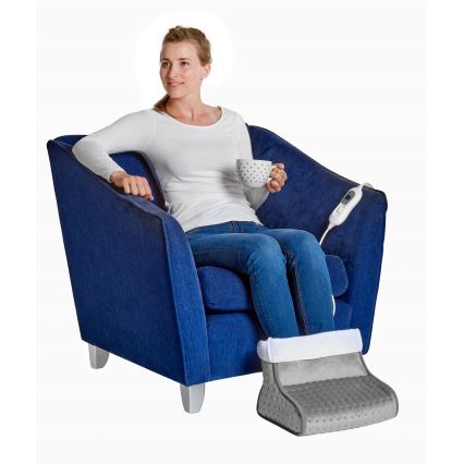 Concept BV1020 - Scaldapiedi elettrico 100W/230V 30x30 cm grigio/bianco