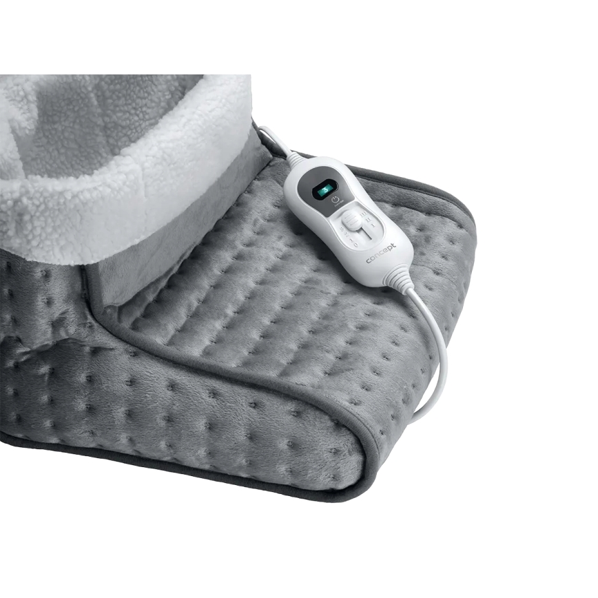 Concept BV1020 - Scaldapiedi elettrico 100W/230V 30x30 cm grigio/bianco