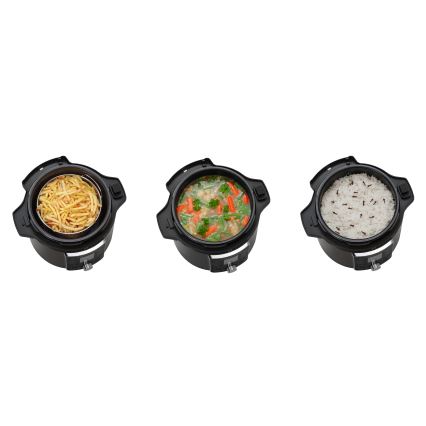 Concept CK8000 - Pentola a pressione elettrica multifunzionale e friggitrice ad aria 5,6 l 11 in 1 1500W/230V nero