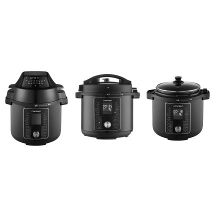 Concept CK8000 - Pentola a pressione elettrica multifunzionale e friggitrice ad aria 5,6 l 11 in 1 1500W/230V nero