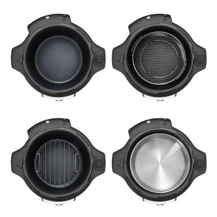 Concept CK8000 - Pentola a pressione elettrica multifunzionale e friggitrice ad aria 5,6 l 11 in 1 1500W/230V nero