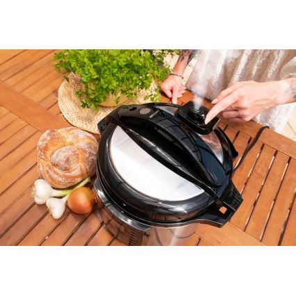 Concept CK8001 - Pentola a pressione elettrica multifunzione 5,6 l 1000W/230V Wi-Fi acciaio inossidabile