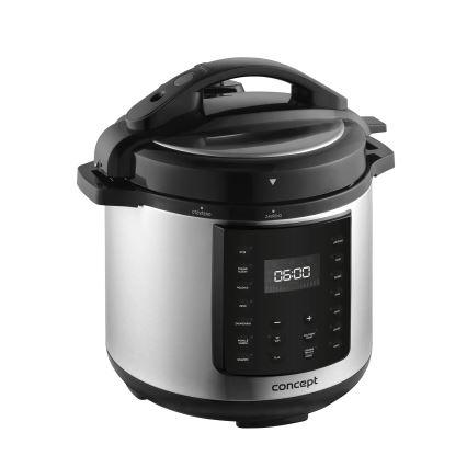 Concept CK8001 - Pentola a pressione elettrica multifunzione 5,6 l 1000W/230V Wi-Fi acciaio inossidabile