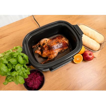 Concept CK9000 - Pentola elettrica multifunzione 6 l 10 in 1 1250W/230V in acciaio inossidabile