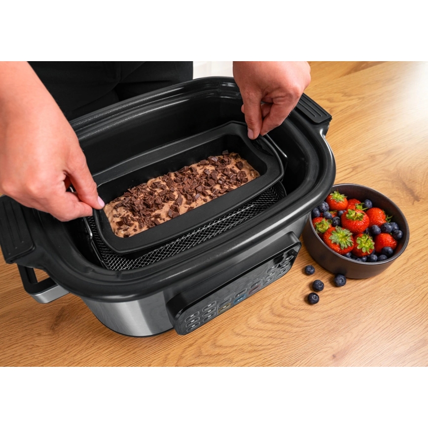 Concept CK9000 - Pentola elettrica multifunzione 6 l 10 in 1 1250W/230V in acciaio inossidabile