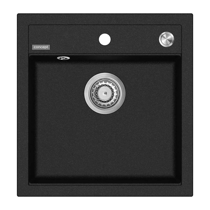 Concept DG00C50BC - Lavello da cucina CUBIS 49x51 cm granito/nero