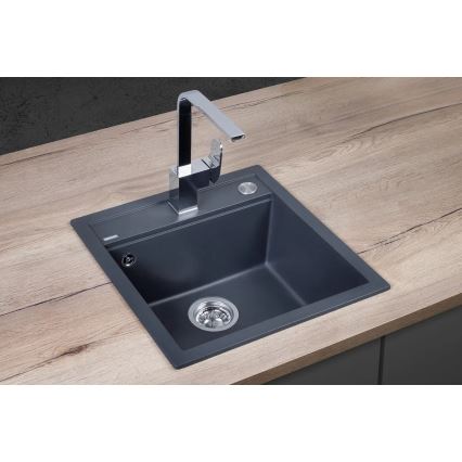 Concept DG00C50DG - Lavello da cucina CUBIS 49x51 cm granito/ grigio scuro