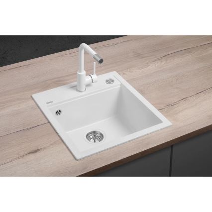 Concept DG00C50WH - Lavello da cucina CUBIS 49x51 cm granito/bianco