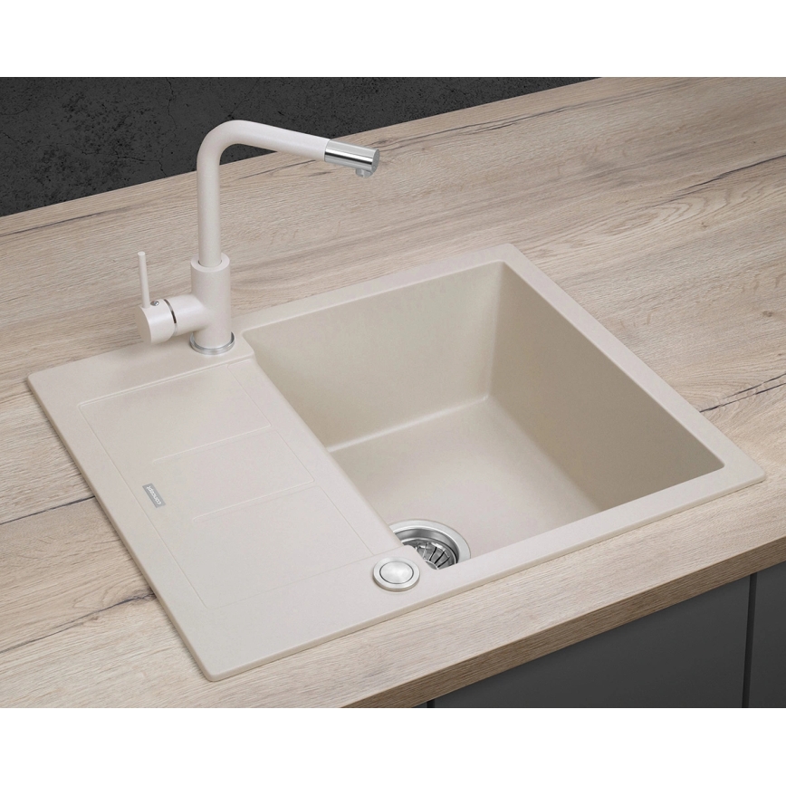 Concept DG05C45BE - Lavello da cucina CUBIS 50x62 cm granito/beige