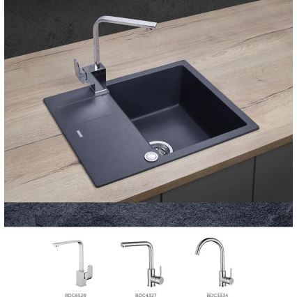 Concept DG05C45DG - Lavello da cucina CUBIS 50x62 cm granito/grigio scuro