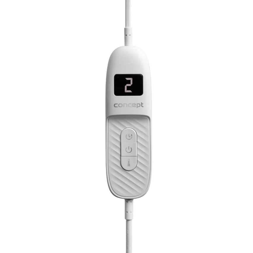 Concept DV7420 - Coperta elettrica riscaldante 160W/230V 180x130 cm grigia/bianca