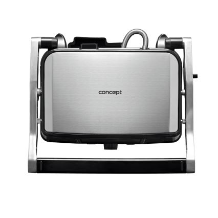 Concept ge2005 - Griglia a contatto 1500W/230V acciaio inossidabile/nero