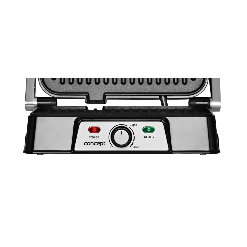 Concept ge2005 - Griglia a contatto 1500W/230V acciaio inossidabile/nero