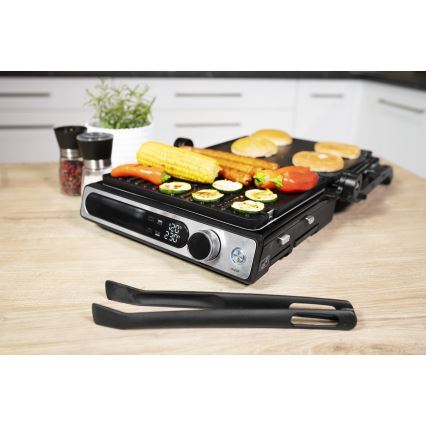 Concept ge3500 - Griglia a contatto con sonda di temperatura 2000W/230V nero