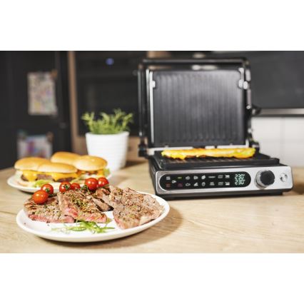 Concept ge3500 - Griglia a contatto con sonda di temperatura 2000W/230V nero