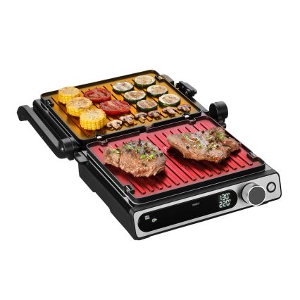 Concept ge3500 - Griglia a contatto con sonda di temperatura 2000W/230V nero