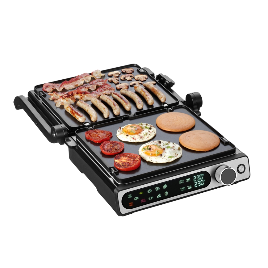 Concept ge3500 - Griglia a contatto con sonda di temperatura 2000W/230V nero