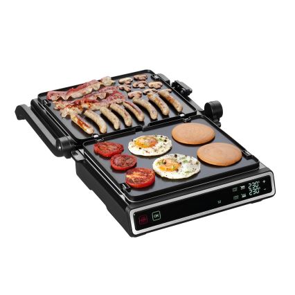 Concept ge3550 - Griglia a contatto con sonda di temperatura 2000W/230V nero