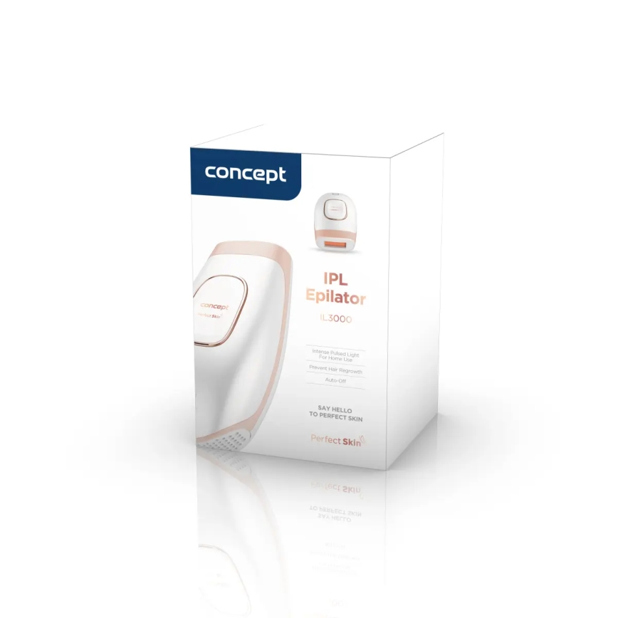 Concept IL3000 - epilatore a luce pulsata (IPL) PERFECT SKIN 36W/230V bianco/oro rosa