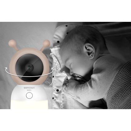 Concept KD4000 - Baby monitor intelligente con sensore di movimento SMART KIDO 4,5W/230V Wi-Fi beige