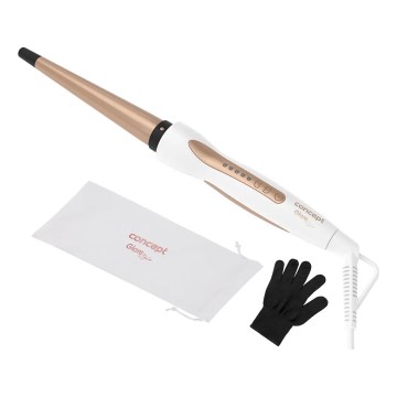 Concept KK2125 - Arricciacapelli conico GLAM STYLE 42W/230V bianco/oro rosa