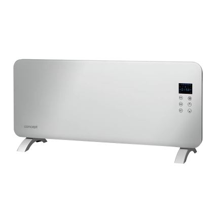 Concept KS4000 - Stufa/convettore elettrico 1000/2000W IP24 bianco + telecomando