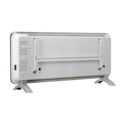 Concept KS4000 - Stufa/convettore elettrico 1000/2000W IP24 bianco + telecomando