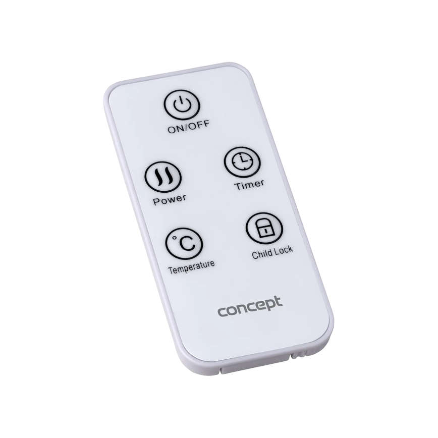 Concept KS4000 - Stufa/convettore elettrico 1000/2000W IP24 bianco + telecomando