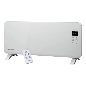 Concept KS4000 - Stufa/convettore elettrico 1000/2000W IP24 bianco + telecomando