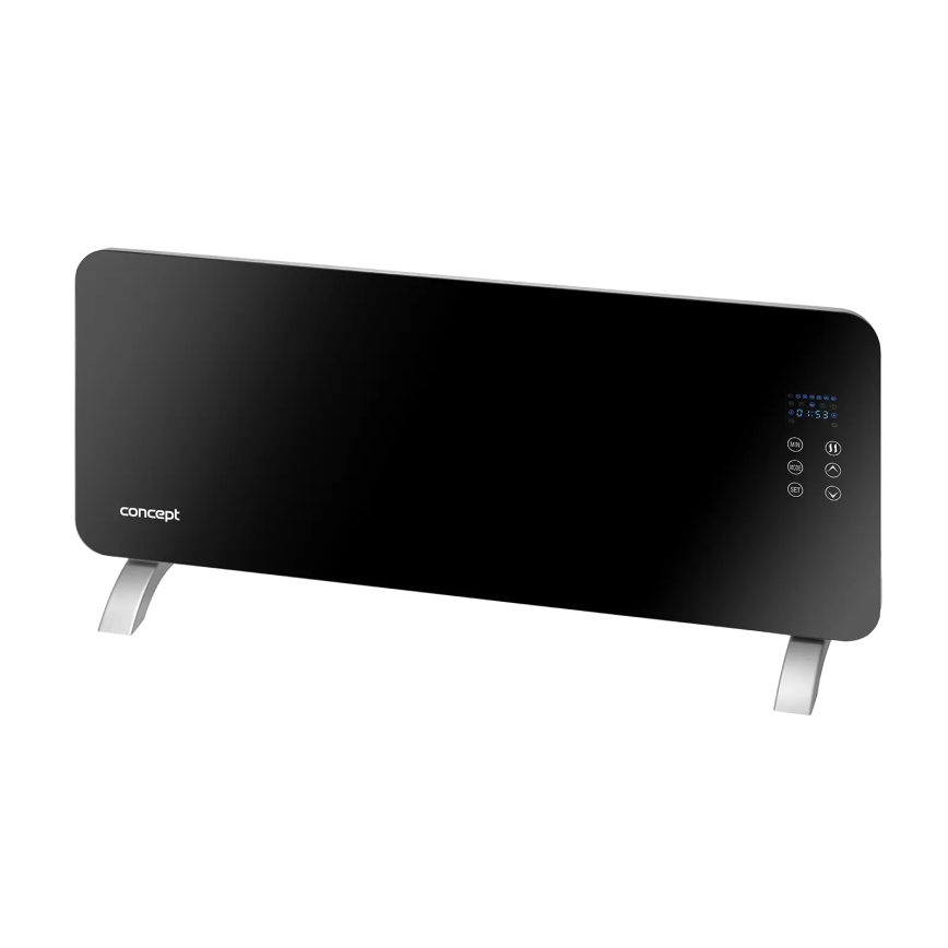 Concept KS4010 - Riscaldatore elettrico/termoconvettore 1000/2000W IP24 nero + telecomando