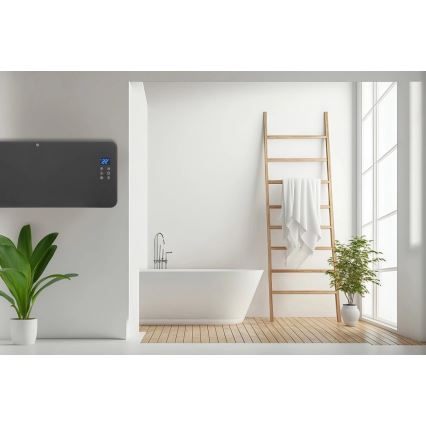 Concept KS4100 - Termoconvettore elettrico intelligente 1000/2000 W Wi‑Fi IP24 grigio