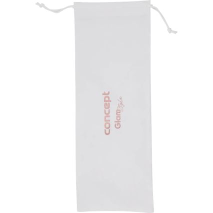 Concept KT2140 - Arricciacapelli triplo GLAM STYLE 100W/230V bianco/oro rosa