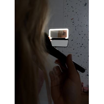 Concept KZ2020 - Specchietto cosmetico tascabile PERFECT SKIN con illuminazione LED/1,5W/5V 4500-5500K 300 mAh nero