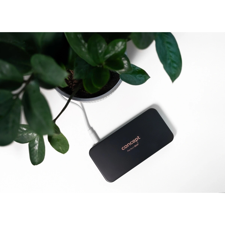 Concept KZ2020 - Specchietto cosmetico tascabile PERFECT SKIN con illuminazione LED/1,5W/5V 4500-5500K 300 mAh nero