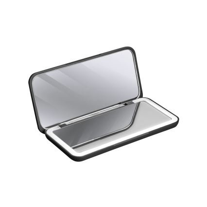 Concept KZ2020 - Specchietto cosmetico tascabile PERFECT SKIN con illuminazione LED/1,5W/5V 4500-5500K 300 mAh nero