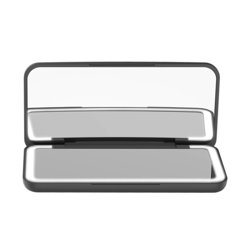 Concept KZ2020 - Specchietto cosmetico tascabile PERFECT SKIN con illuminazione LED/1,5W/5V 4500-5500K 300 mAh nero