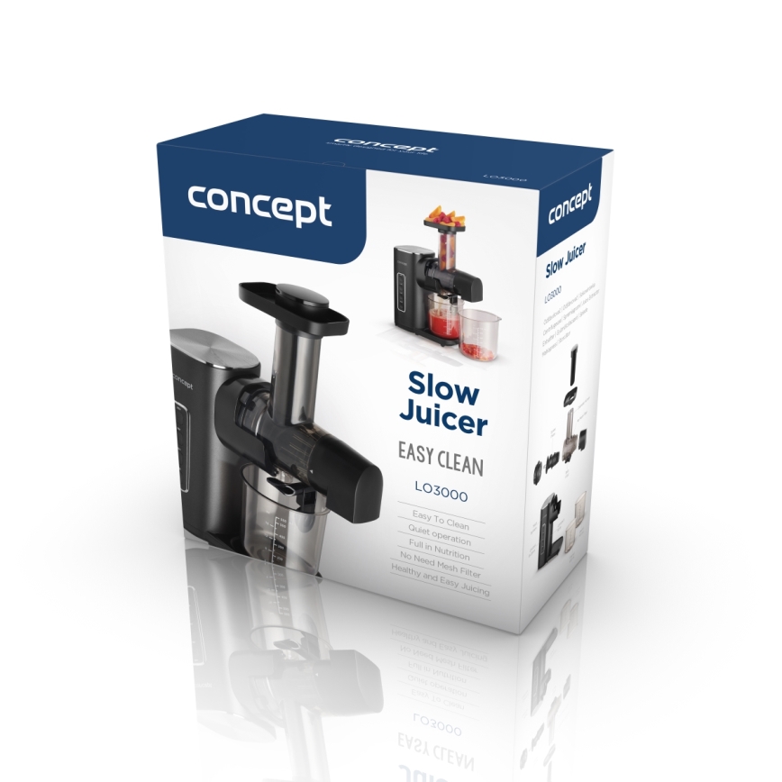 Concept LO3000 - Estrattore di succo a coclea EASY CLEAN 150W/230V