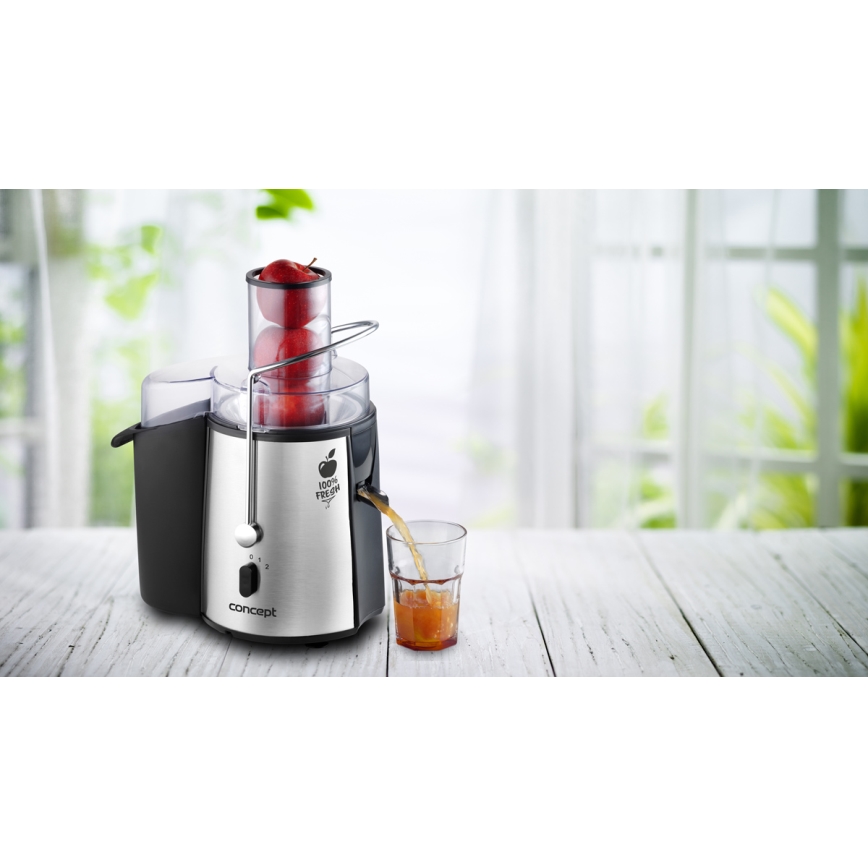 Concept LO7026 - Spremiagrumi centrifugo 1000W/230V nero/acciaio inox